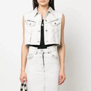 IRO Milita Denim Skirt and Vest Set